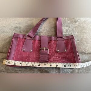 Jafra Handbag Purple Rectangle Shape 13X7X3